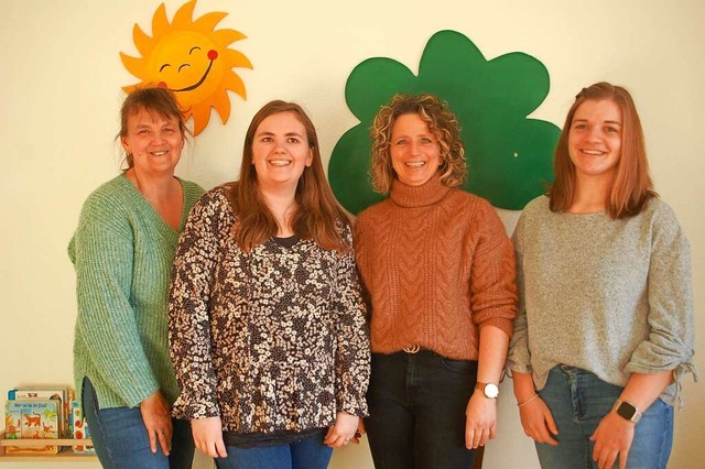 Das Team der Spielgruppe in Adelhausen...rtner, Nicole Kuny und Johanna Dreher.  | Foto: Petra Wunderle