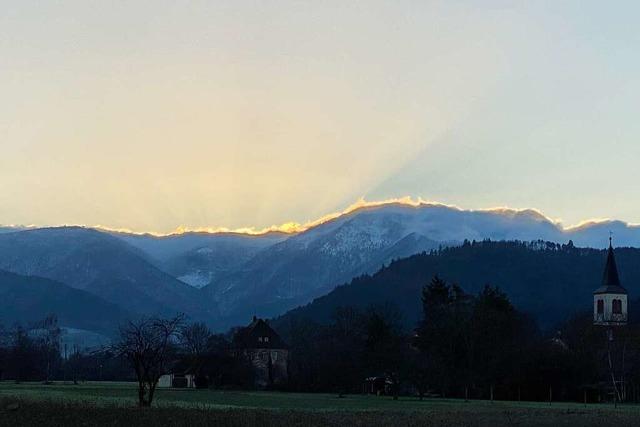 Sonnenaufgang ber dem Belchen