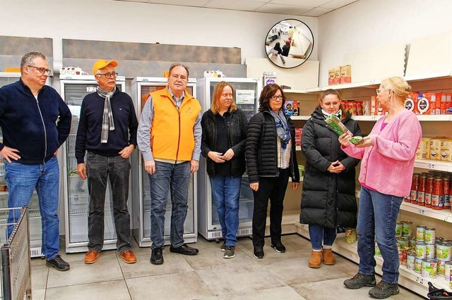 Besuch in der Herbolzheimer Tafel: Chr...n Tafelladen nach der Wiedererffnung.  | Foto: Ruth Seitz-Wendel