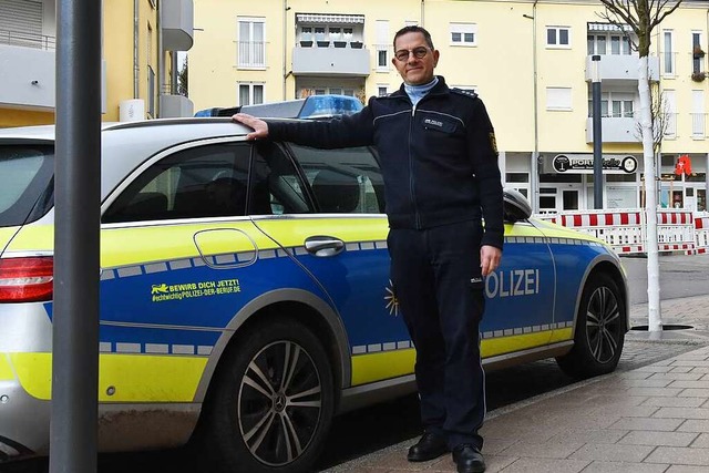 Hans-Jrg Wssner vom Polizeiposten Denzlingen  | Foto: Sebastian Krger