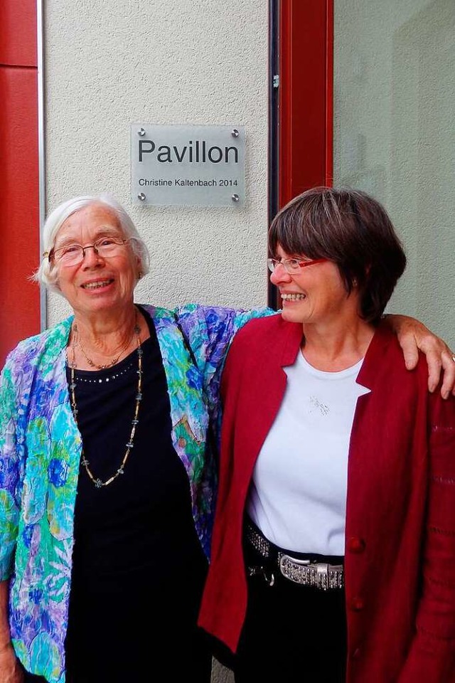 Christine Kaltenbach zusammen mit ihrer Tochter im Jahr 2015  | Foto: Johanna Hoegg