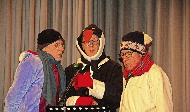 Phantastisch: Die Mnner vom Gesangver...n links), Hartmut Kurz und Eugen Kuny.  | Foto: Petra Wunderle