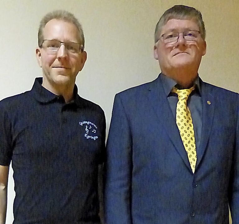 Holger Propfe (links) und sein Vorgänger Dieter Hagin  | Foto: Rolf Mück