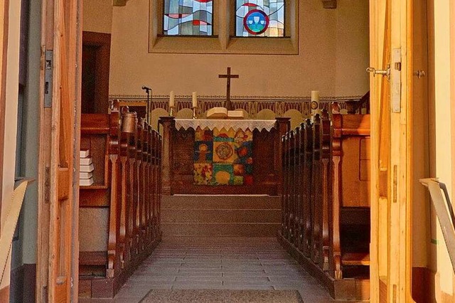 Blick in die evangelische Kirche in Ri...ig einen gemeinsamen Kooperationsraum.  | Foto: Evangelische Kirchengemeinde