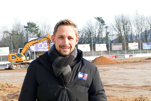 Patrick Da Rugna ist Vorsitzender des Fuball-Stadt-Vereins Rheinfelden.  | Foto: Stefan Ammann
