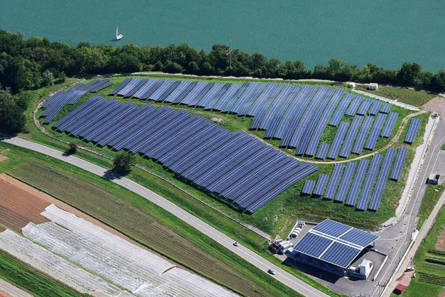 Der Solarpark Rheinfelden-Herten steht...nd wird genossenschaftlich betrieben.   | Foto: Erich Meyer