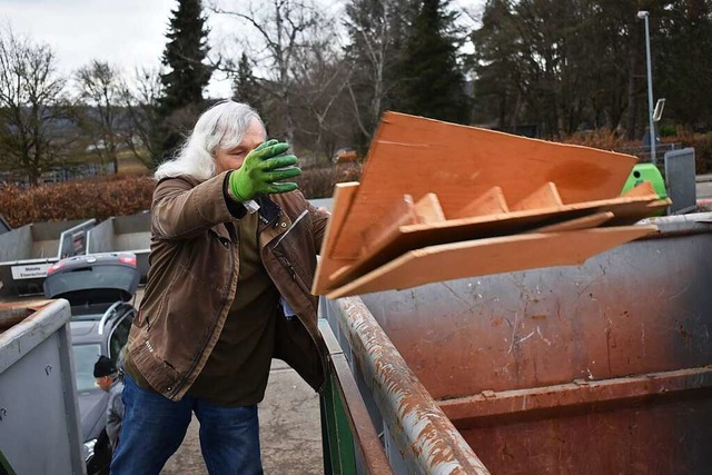 Der Recyclinghof in der Werderstrae i...rtschaft wrde ihn gerne dicht machen.  | Foto: Horatio Gollin