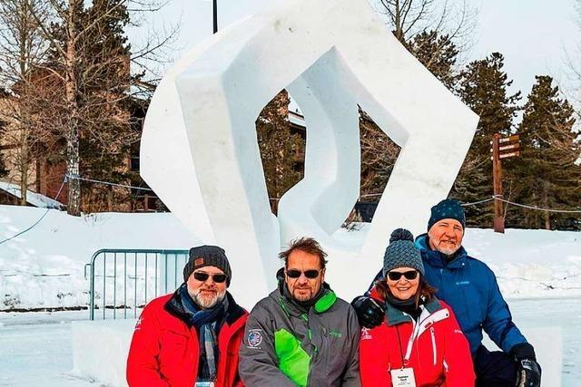 Ein Team aus Weil am Rhein tritt beim Schneeskulpturen-Wettbewerb in Colorado an
