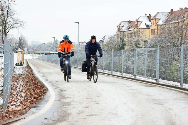 Ein Lckenschluss im Freiburg Rad-Netz...hr Anstrengung fr die Verkehrswende.   | Foto: Ingo Schneider