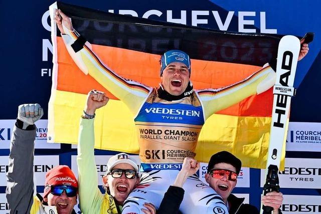 Alexander Schmid gewinnt das erste WM-Einzel-Gold für die deutschen Alpin-Männer seit 1989