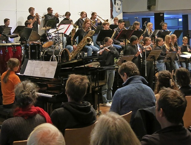 Mehr als 200 Gste kamen Sonntagabend zur Bigband-Night am Goethe-Gymnasium.   | Foto: Georg Vo