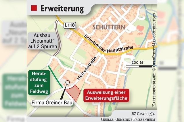 Die Firma Greiner Bau darf in Friesenheim-Schuttern erweitern