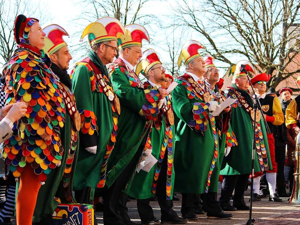 Breisachs Zunftrat am Rathaus