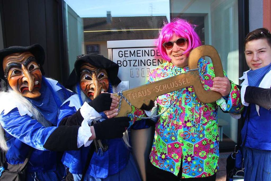 Beim Rathaussturm in Btzingen  | Foto: Horst David