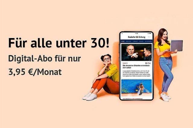 Ein Jahr BZ-Online fr 3,95 Euro pro Monat: Unser Abo fr alle unter 30