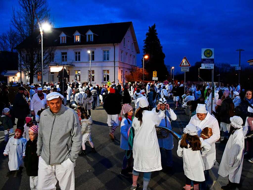 Viel Spa hatten die Teilnehmerinnen und Teilnehmer am Hemdglunkiumzug in Wyhlen.