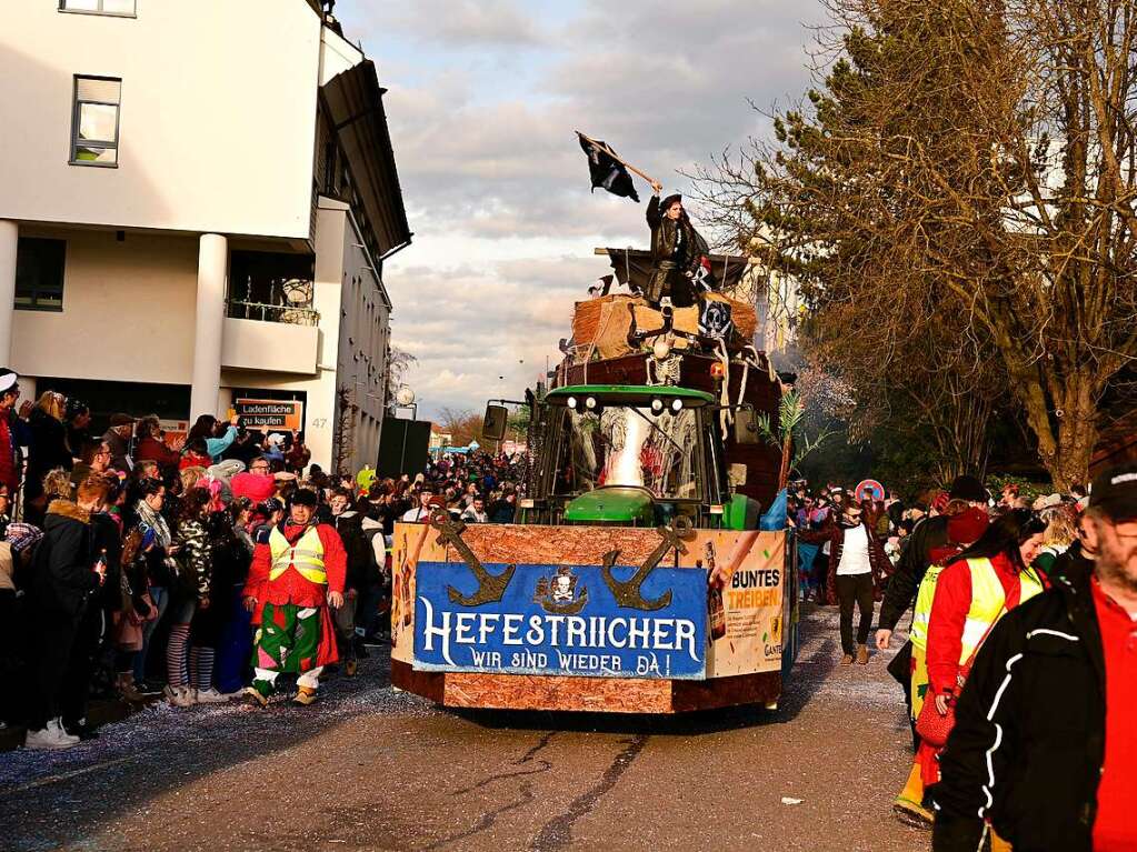 Viel bejubelt war der Fasnachtsumzug in Bad Krozingen.