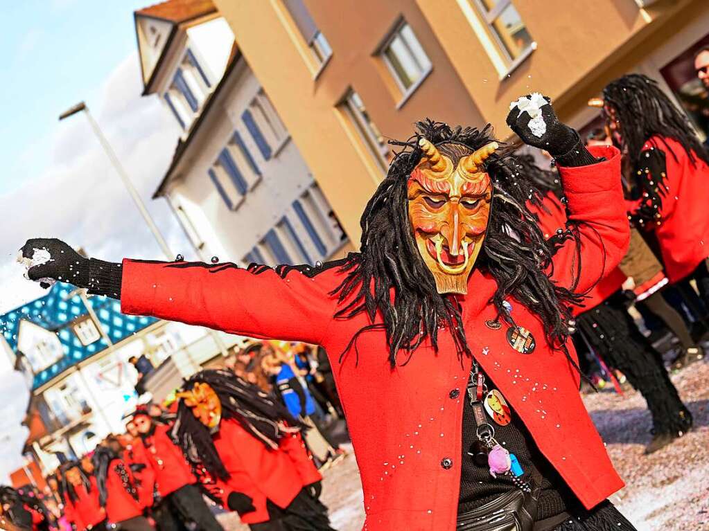 Viel bejubelt war der Fasnachtsumzug in Bad Krozingen.