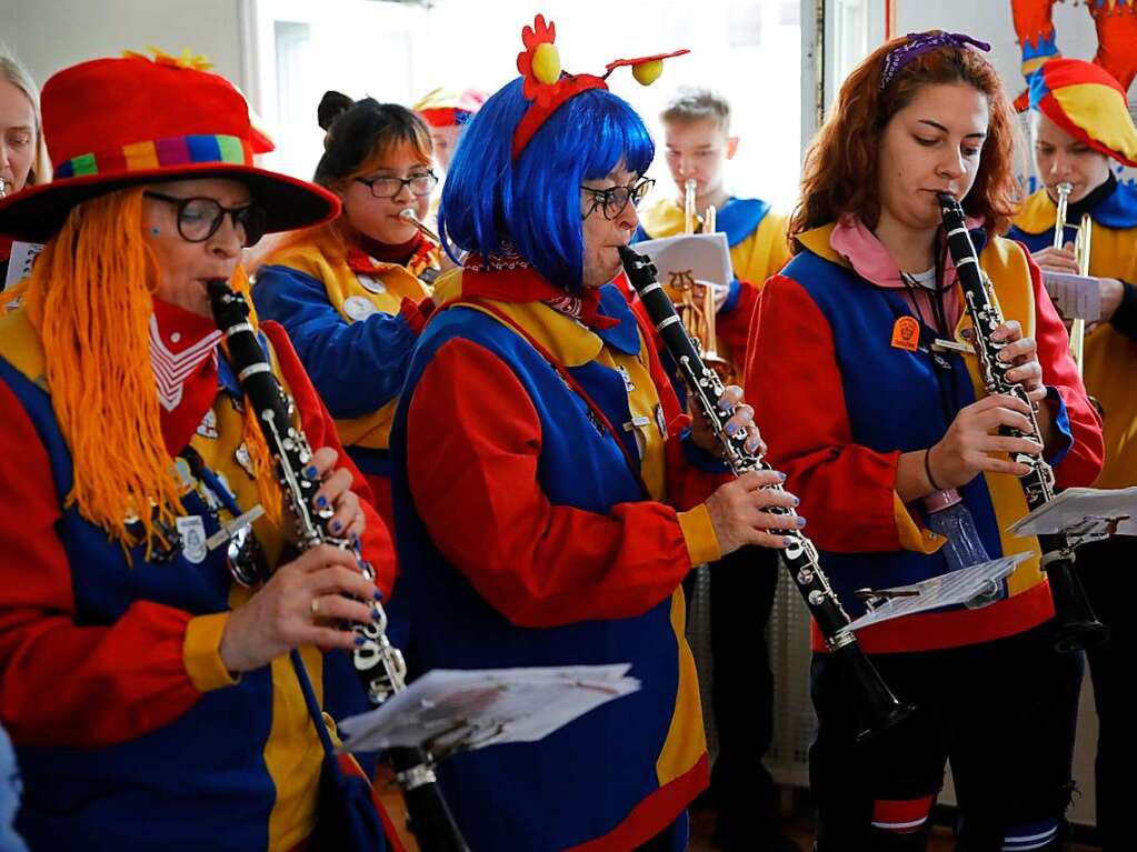 Die Stadtmusik unterhielt beim Zunftmeisterempfang.