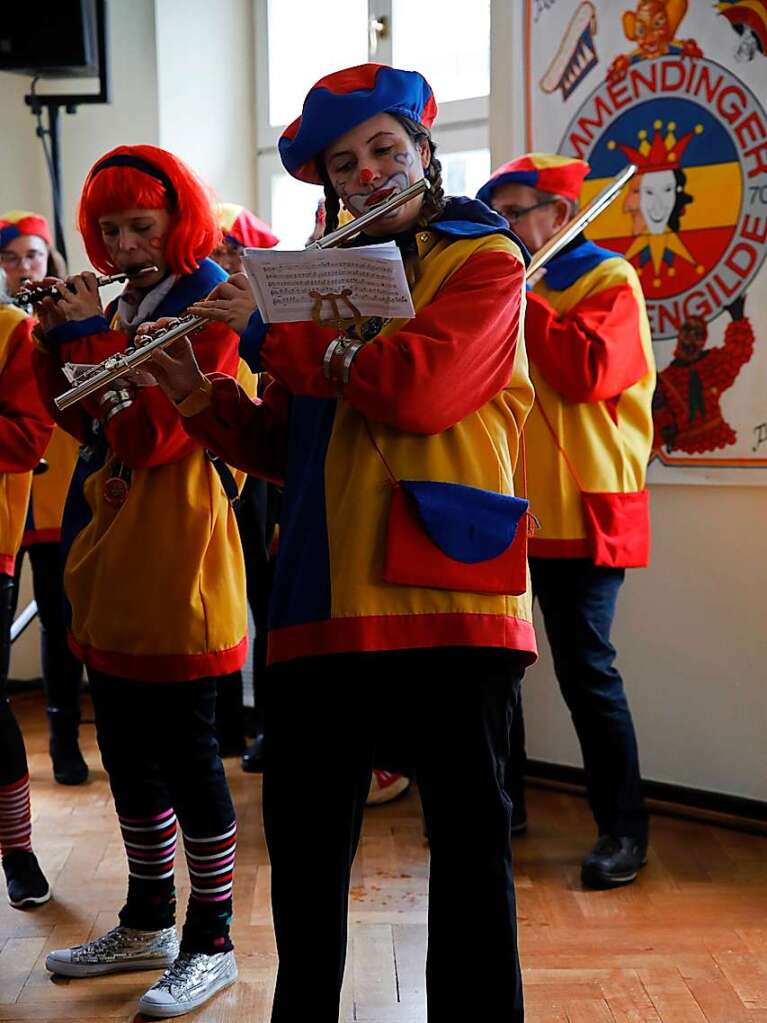 Die Stadtmusik unterhielt beim Zunftmeisterempfang.