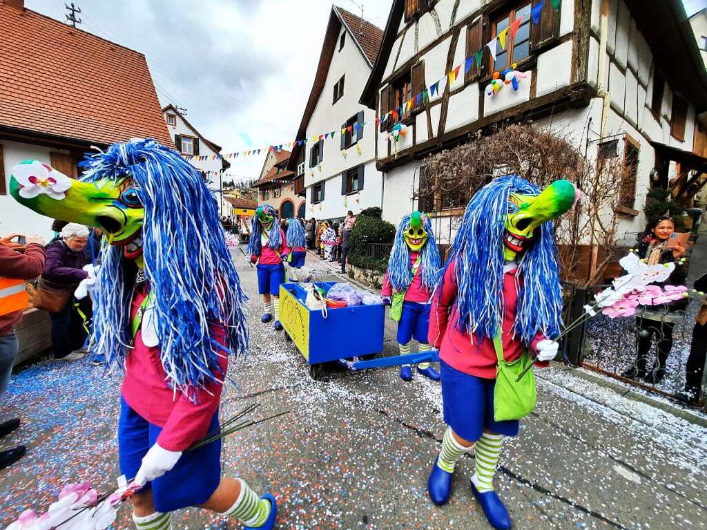 Eindrcke vom Fasnachtsumzug in Istein