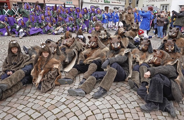 Die Ripp&#8217;linger Wildsu und die ...esucher nutzten dies fr schne Fotos.  | Foto: Hans-Jrgen Sackmann