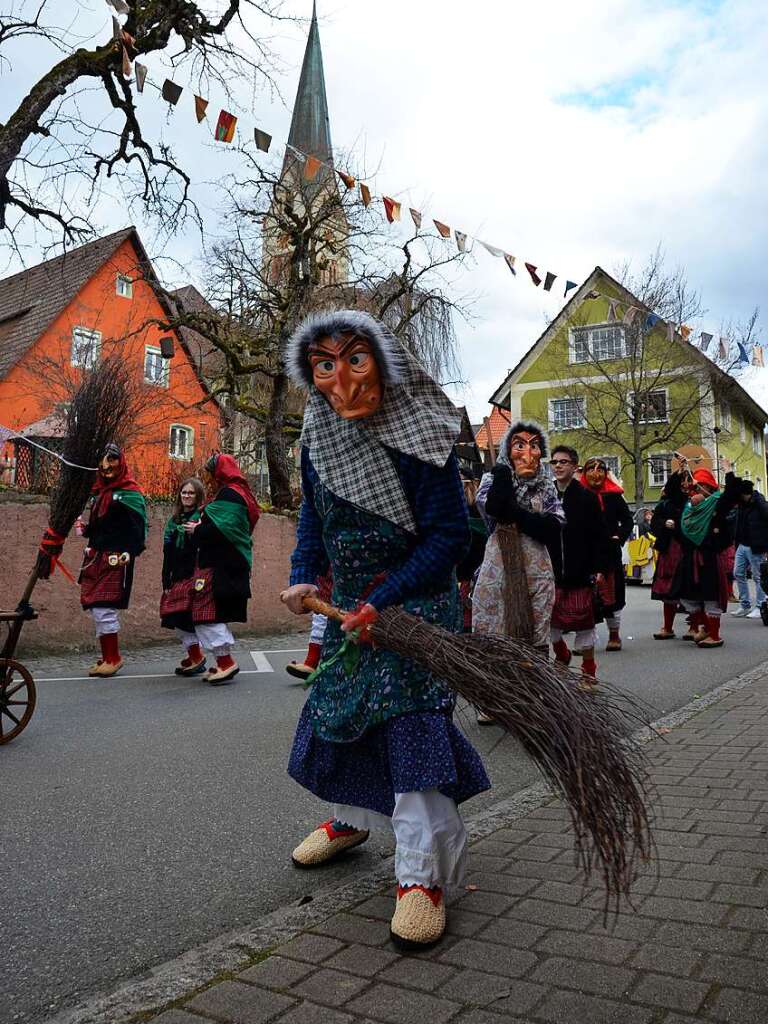 Hexen, Guggemusiker, Sportler, Hstrger – alle waren unterwegs beim Ebringer Umzug.