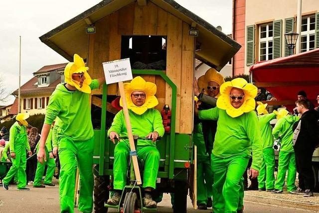 Farbenfroher Fasnachtsumzug im Mnstertal