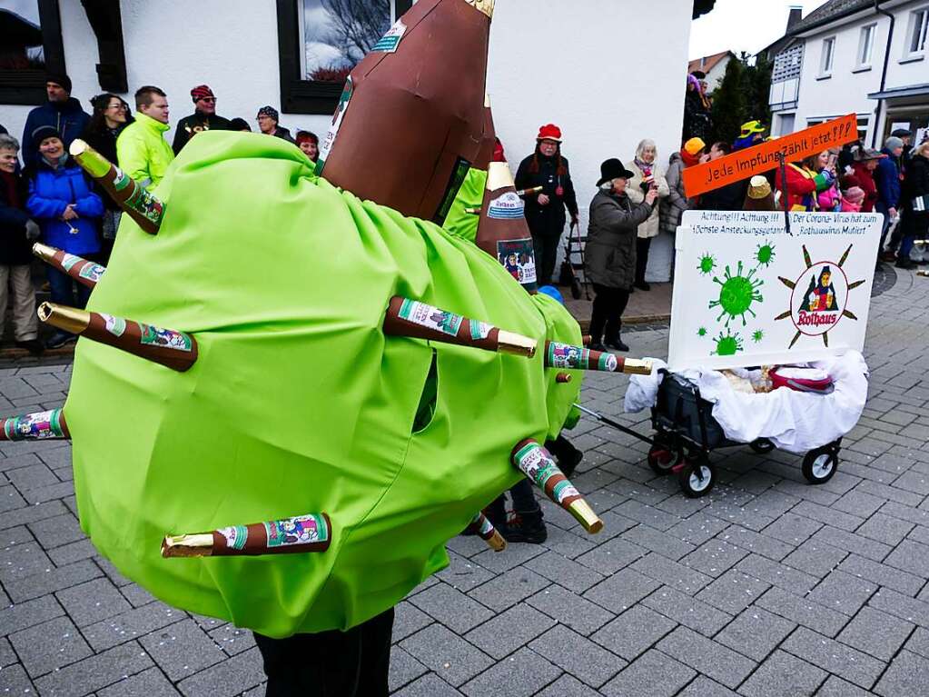 Eindrcke vom Wagenbauerumzug der Narrenzunft Hsemer Hasen in Husern.