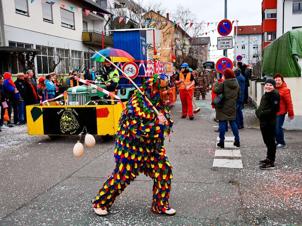 Eindrcke vom Umzug im Ortsteil Grenzach.