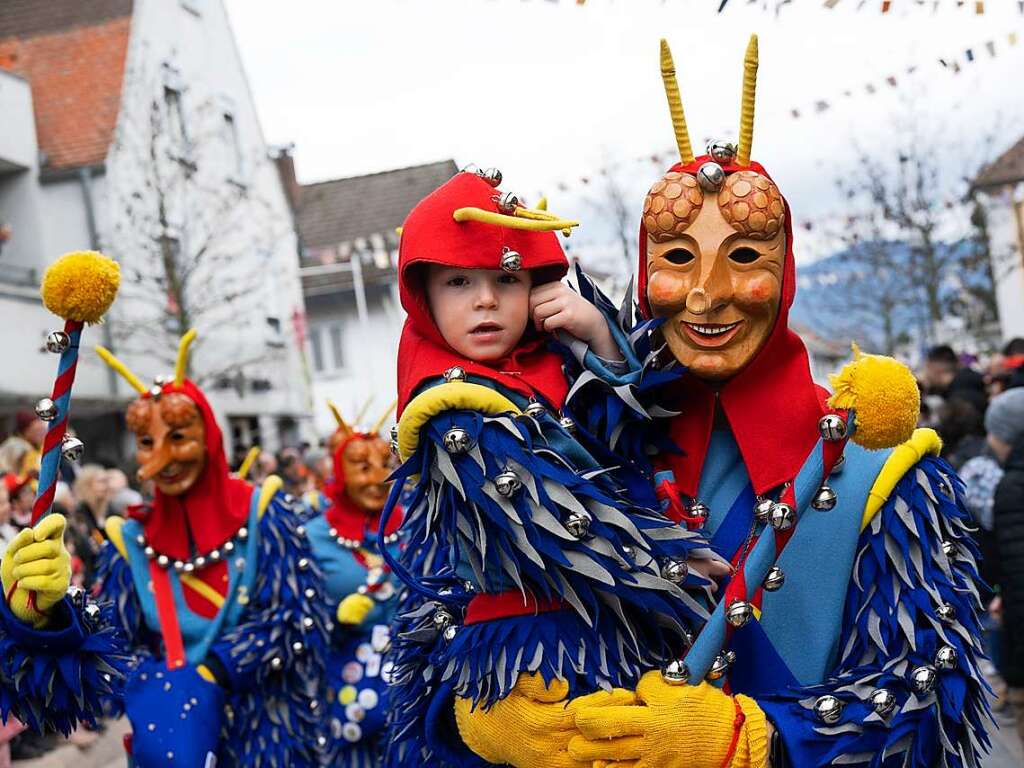 Die Rhiischnooge freuten  sich ber die vielen Zuschauer