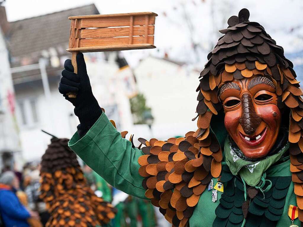 Die Tannezpflr aus Hchenschwand zeigen urige Schwarzwaldfasnacht.