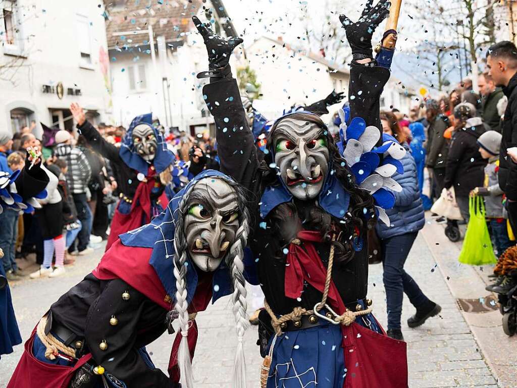 Klemmbachhexen mit ihren furchterregenden Gesichtern.