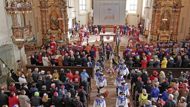 Unter dem Motto &#8222;Lbensfraid&#82... Endingen &#8222;Fasnetskirch&#8220;.   | Foto: Ruth Seitz