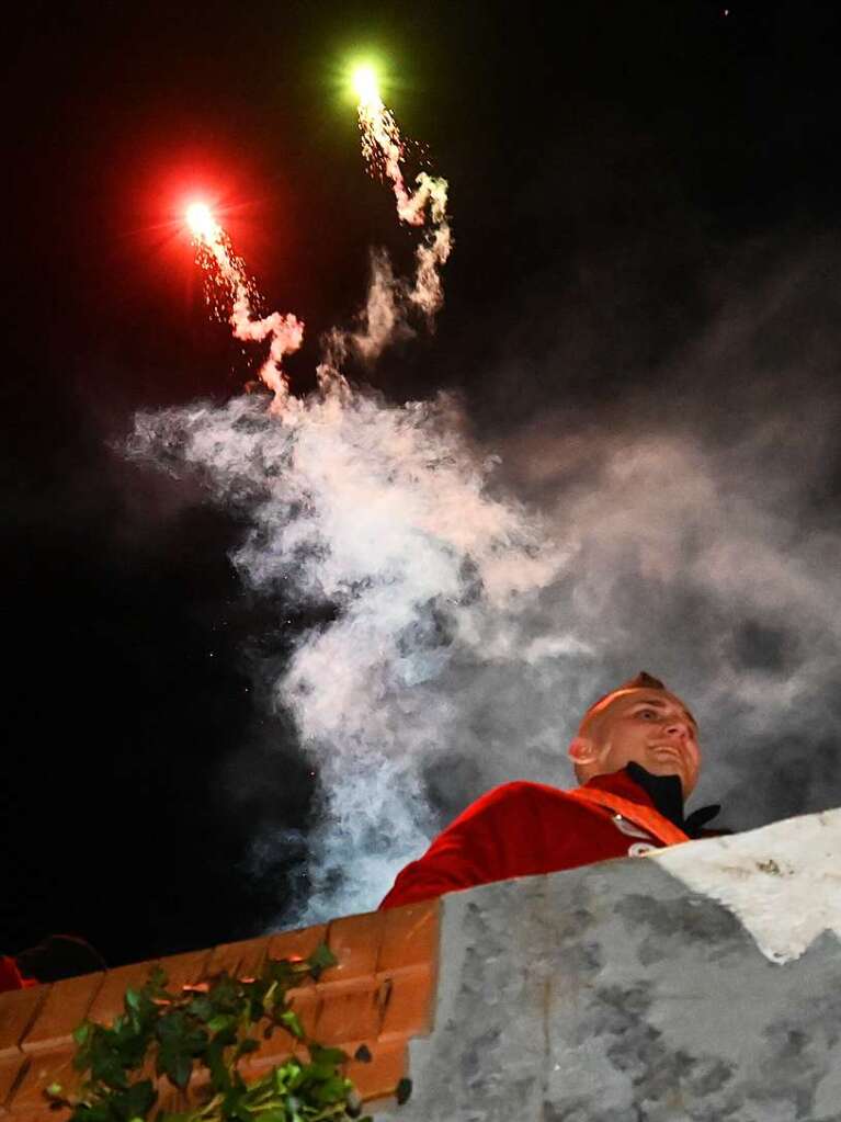 Beim Nachtumzug der Welschkorngeister in Denzlingen