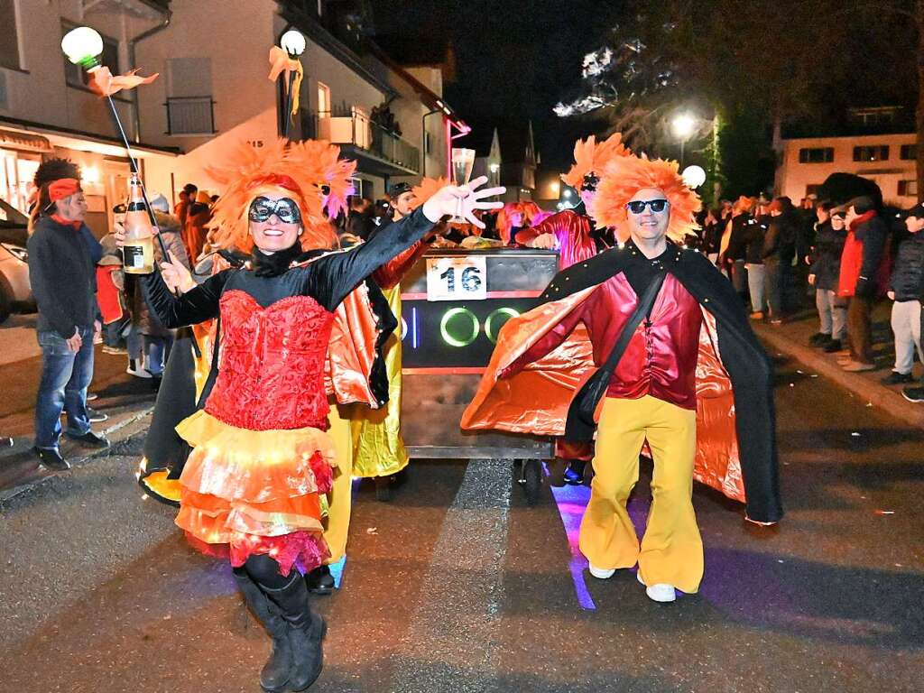 Beim Nachtumzug der Welschkorngeister in Denzlingen