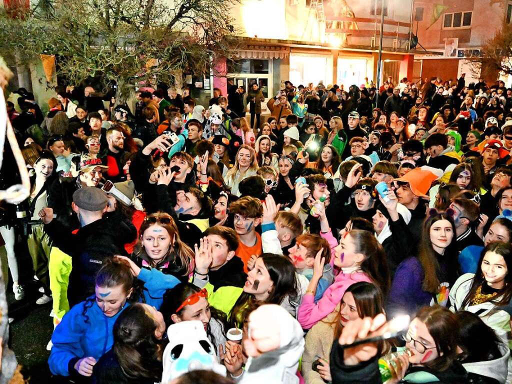 Beim Nachtumzug der Welschkorngeister in Denzlingen