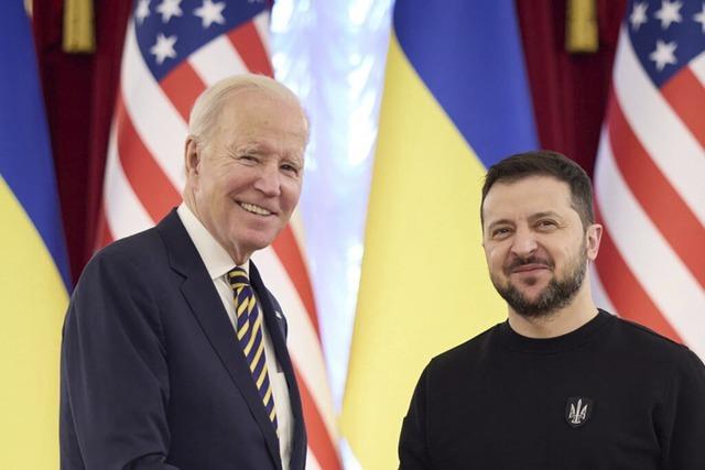 US-Prsident Biden in Kiew eingetroffen – Treffen mit Selenskyj