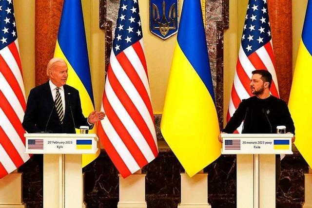 Vor dem ersten Jahrestag: Biden besucht Kiew im Krieg