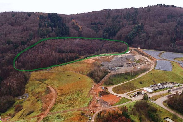 Grn markiert ist auf diesem Foto aus ...den kommenden Jahren ausgebaut werden.  | Foto: Landratsamt Lrrach, Fachbereich Vermessung & Geoinformation 