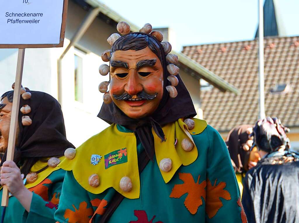 1000 Hstrger und 47 Gruppen waren beim Umzug der lberggeister Ehrenstetten am Rosenmontag dabei.