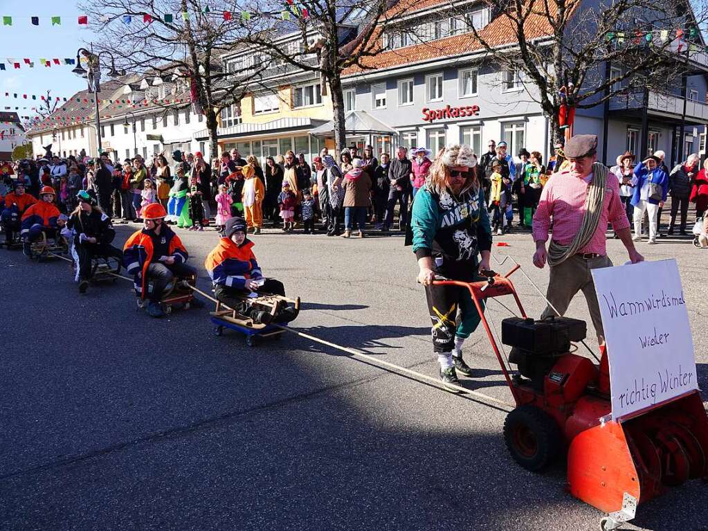 Viele Besucher kamen zum Umzug nach Grwihl.