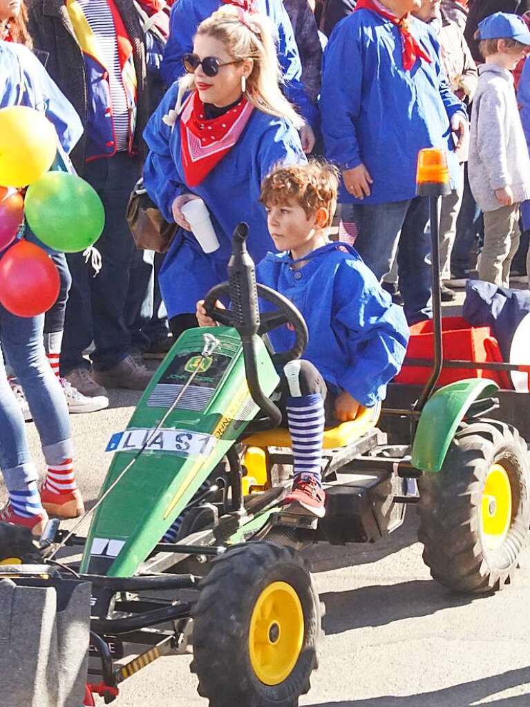 Nume waren am Rosenmontagsumzug in Weisweil ebenfalls am Start.