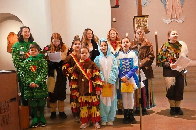 Der Kinder- und Jugendchor &#8222;Narr...Liebfrauenkirche mit seinen Beitrgen.  | Foto: Bianca Flier