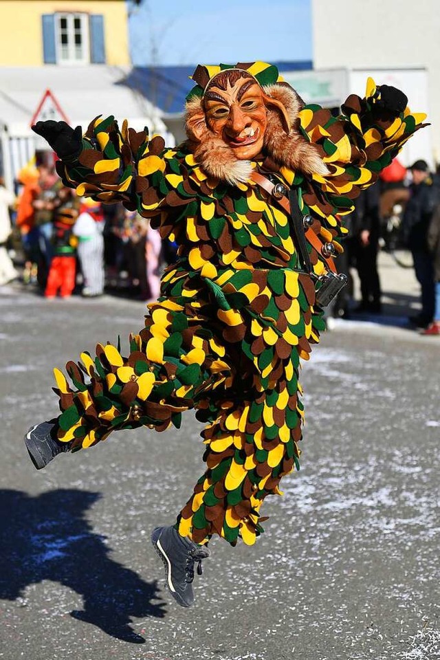 Glckselig war nicht nur die Fasent 20... beim Rosenmontagsumzug in Ottenheim.   | Foto: Wolfgang Knstle