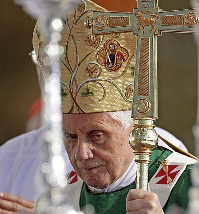 Papst Benedikt XVI.  in Freiburg 2011  | Foto: Verwendung weltweit, usage worldwide