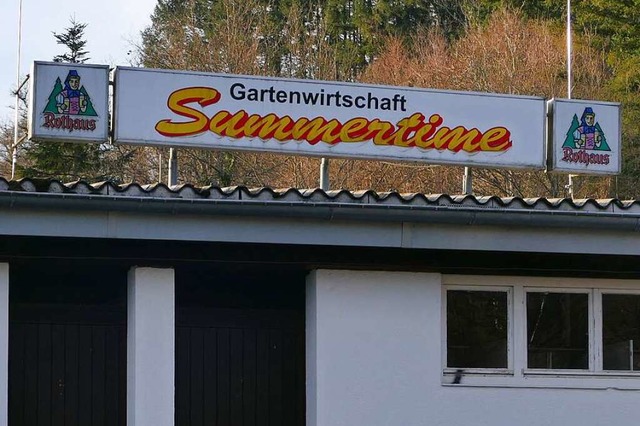 Die Gartenwirtschaft, die zum Freibad-...cher des Campingplatzes genutzt werden  | Foto: Ulrich Senf