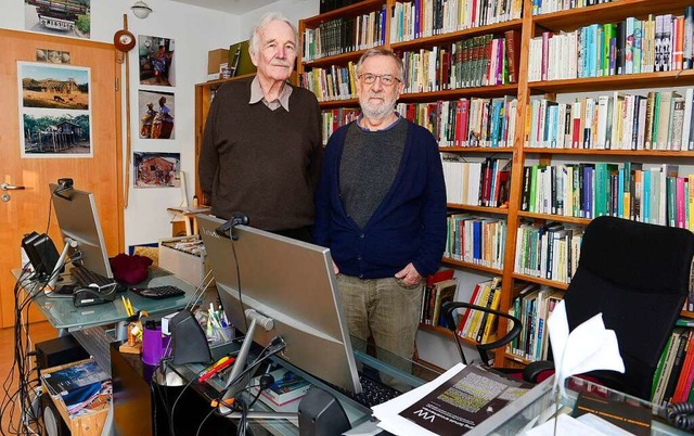 Peter von Wogau (links) und Gnther Schulz von der Brasilieninitiative  | Foto: Ingo Schneider
