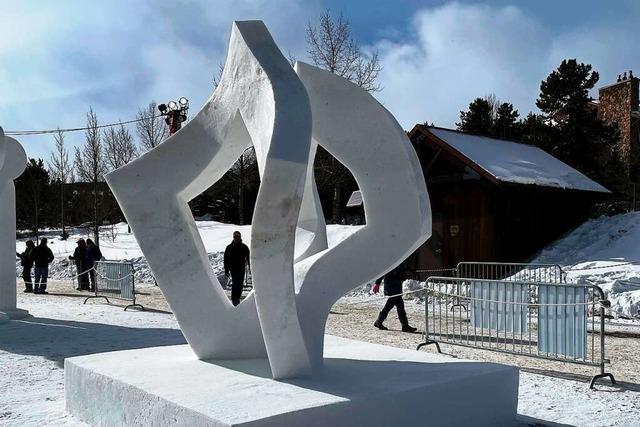 Dieses Team aus Weil am Rhein kreiert kunstvolle Schneeskulpturen