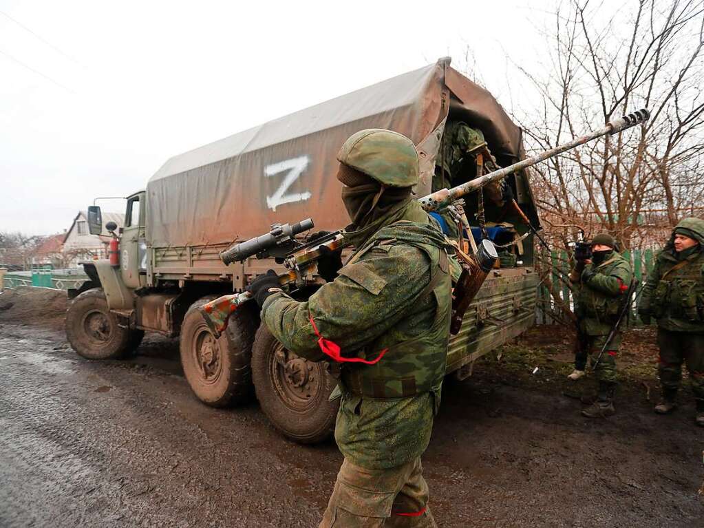 Das Z ist eines der taktischen Zeichen, das die russischen Invasoren zur Erkennung eigenen Truppen verwenden.